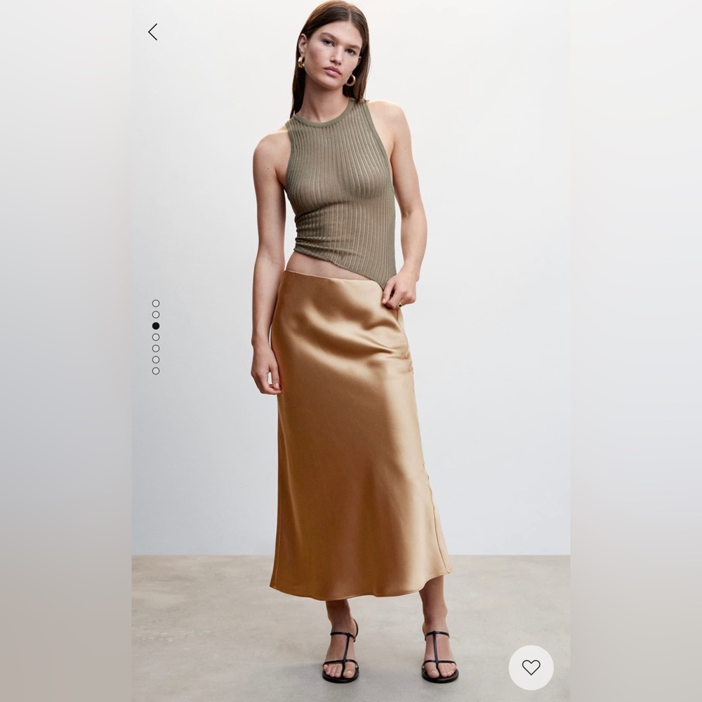 Mango Satin skirt